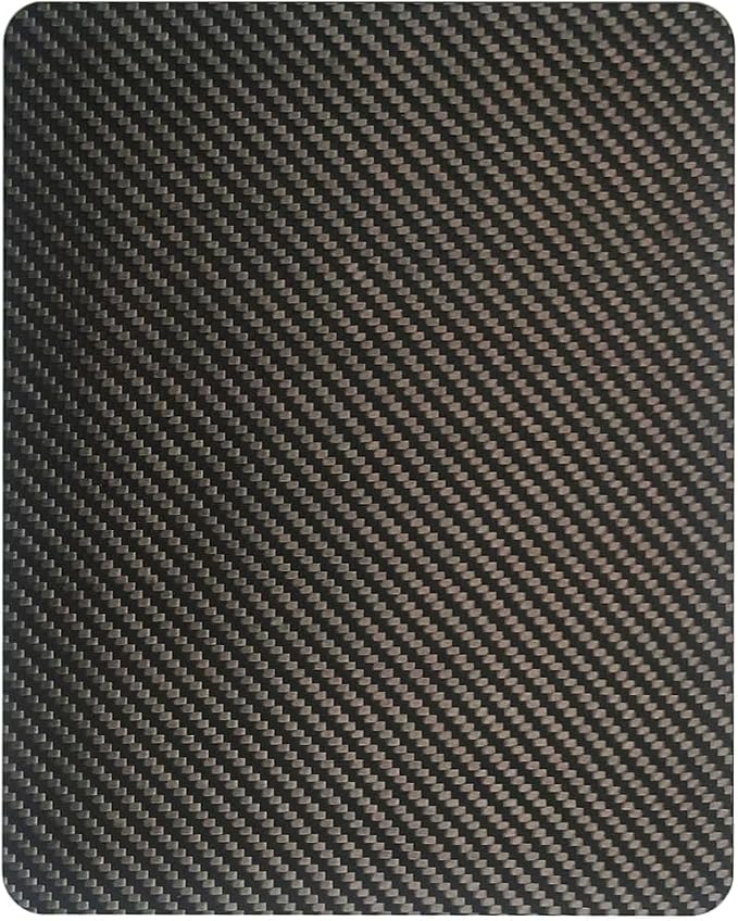 Multipurpose Carbon Fiber Mouse Pad - Hard, Thin, and Lightweight for Office, Gaming, and Daily Computer Use on Desk or Lap (3k Twill, Small) by Banjiang