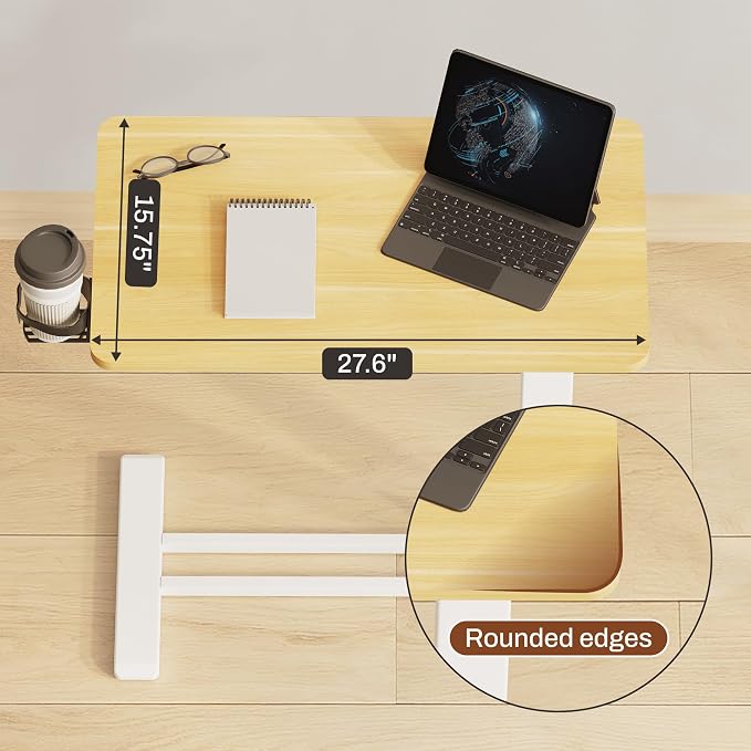 FLEXISPOT 32" Mobile Standing Desk Pneumatic Lift Computer Workstations - Image 8