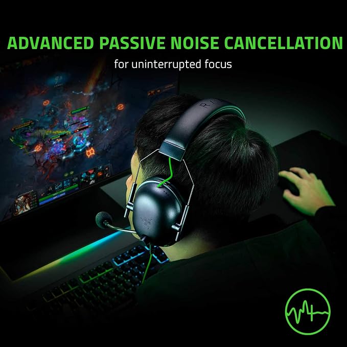 Razer BlackShark V2 X Gaming Headset: 7.1 Surround Sound - 50mm Drivers - Memory Foam Cushion - For PC, PS4, PS5, Switch - 3.5mm Audio Jack - Black - Image 5
