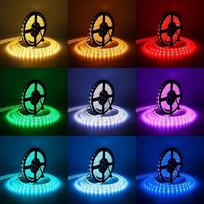 SUPERNIGHT LED Strip Lights Waterproof, RGB Color Changing 16.4ft 300LEDs - Image 9