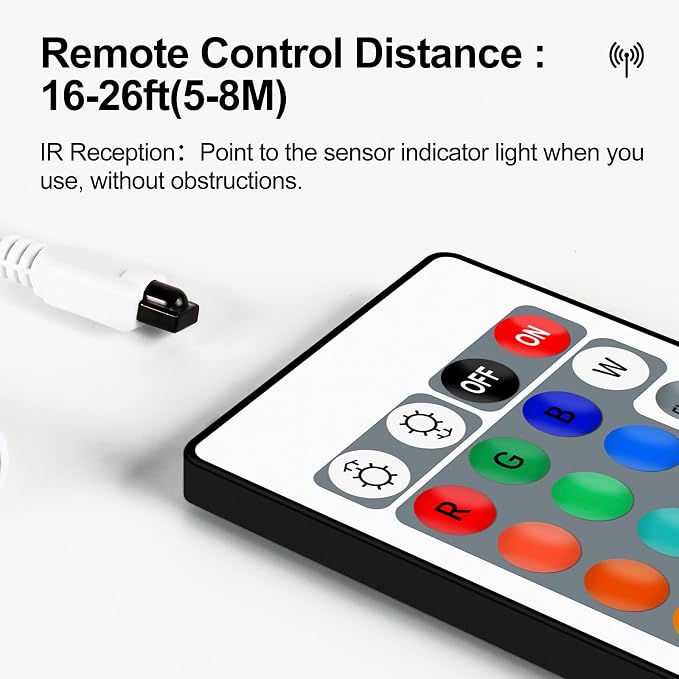 24 Key IR Wireless Remote Control, RGB LED Strip Controller - Image 3