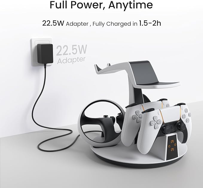 KIWI design D2 3-in-1 Controller Charging Station for PSVR2 and PS5 - Image 4