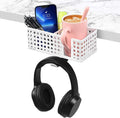 3-in-1 Desk Cup Holder, Clip on Desk Organizer Headphone Hanger by Aurynns
