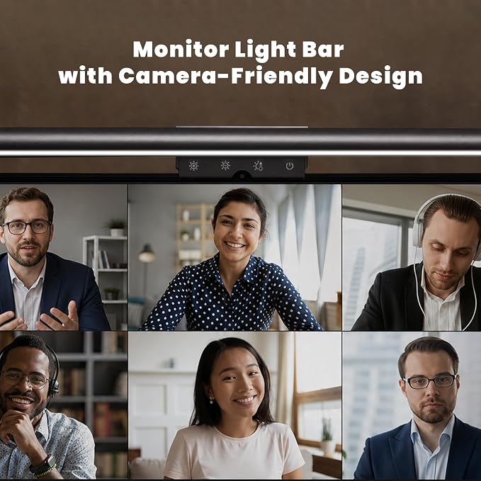 YEELIGHT Monitor Light Bar, Computer Monitor Lamp for Home Office Gaming, 250LM No Glare Eye-Care LED Screen Bar, Touch Control USB Reading Desk Lamp with Stepless Dimming for Flat & Curved Monitor - Image 10