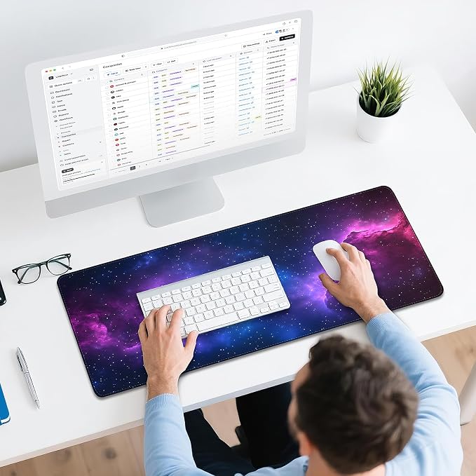 Mouse Pad Gaming - Desk Mat for Keyboard and Mouse - Galaxy Space Large Mouse Pad for Desk, Mousepad (31.5" x 11.8") with Non-Slip Base, Desks Pad Mat for Gaming, Office and Home - Image 6