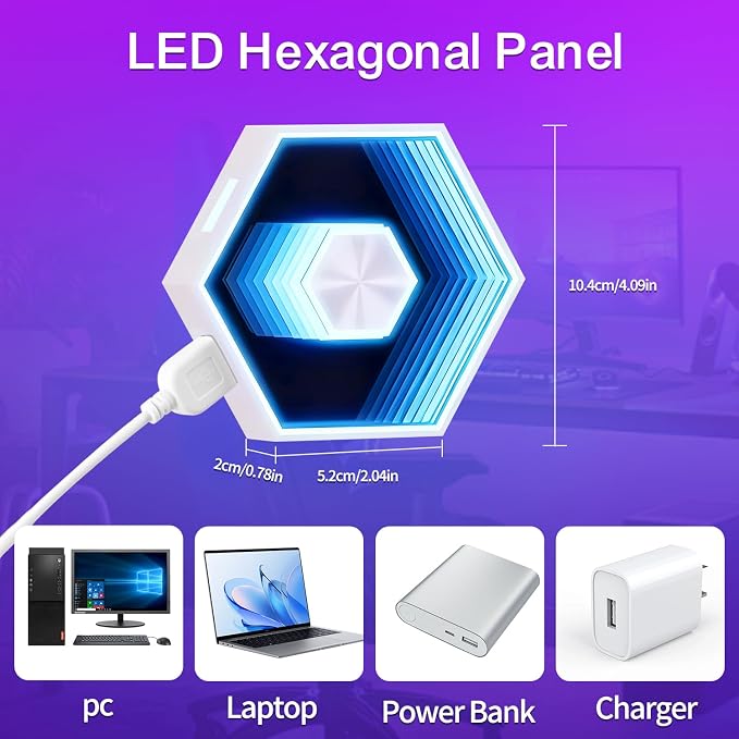 10 Pack Hexagon Lights Wall Panel - Image 6