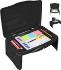 Aerolife Folding Lap Desk - Foldable Table for Work, Study, Gaming, Arts, Crafts, School - Collapsible Laptop Tray with Storage Compartment - Portable Writing Station for Kids, Adults (Black) by Unknown