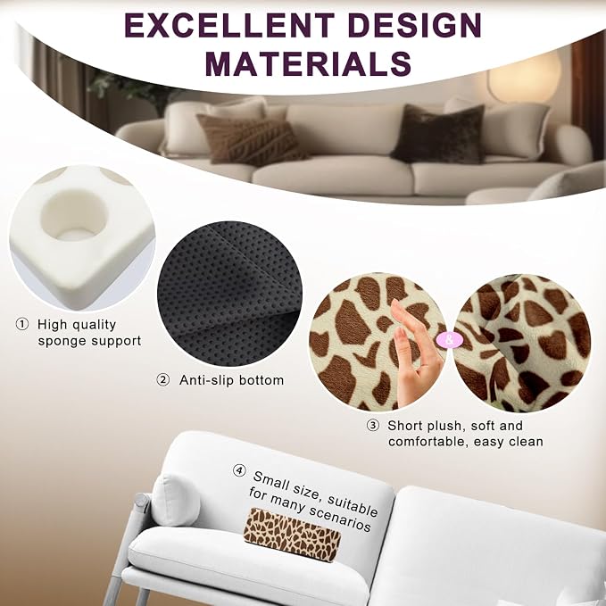 Couch Cup Holder Pillow, 5 Hole Couch Drink Holder! Keep Drinks Hand Side and Keep Temp, Prevent Spills and Use Anywhere. Cup Holder for Couch, Bed, Camping, RV, Car, Beach. Brown Beige - Image 7