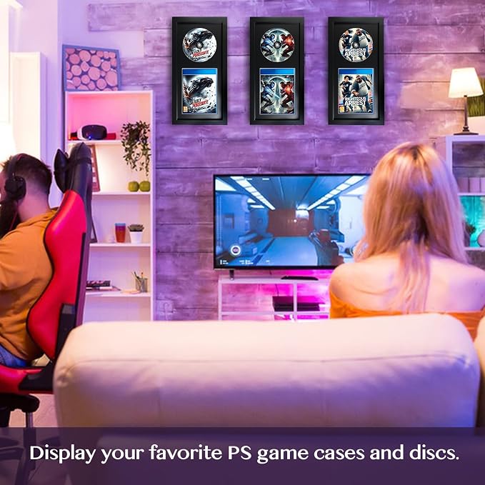 Video Game Display Frame Compatible with PS5, PS4, PS3 Game Case and Disc - Image 4