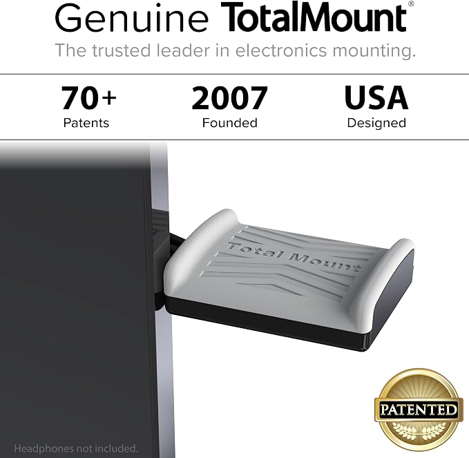 TotalMount Hidden Monitor Stand for Headphones – Does Not Block Monitor - Image 6