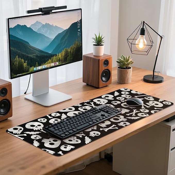 Gaming Mouse Pad - (31.5"×11.8") Skull Large Mouse Pads for Desk - Desk Mat for Keyboard and Mouse with Non-Slip Base, Desks Pad Matfor Game/Office & Home - Image 7