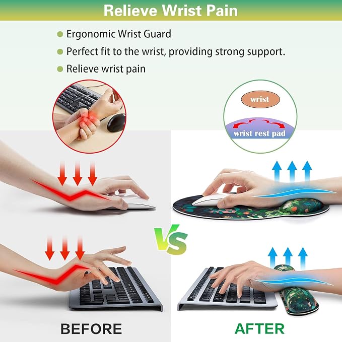Ergonomic Keyboard Wrist Rest, Mouse Pad with Wrist Rest Anime - Image 4