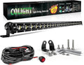 CO LIGHT Led Light Bar Single 32 inch Slim Single Row Lightbar Driving Combo Beam Off Road Work Lights with Mounting Brackets & 6D Reflectors for Truck, Car, Cabin, Boat, ATV, UTV by COLIGHT