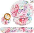 Britimes Ergonomic Mouse Pad Set with Wrist Rest, Watercolor Abstract by Britimes