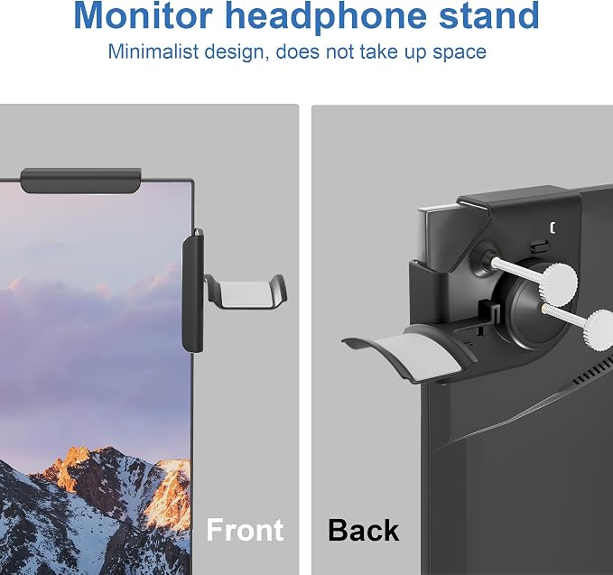 Headphone Holder for Screen (black 2 Pack) - Image 2