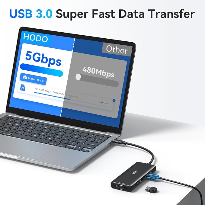 USB C Docking Station Dual Monitor for HP,Laptop Docking Station 3 Monitors - Image 8