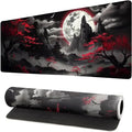 Extended Gaming Mouse Pad, Large Desk Mat XL Anime Mouse Pad Waterproof with Stitched Edges, Non-Slip Desktop Pad for Home and Office, Level Up Your 31.5x11.8 Inch (Night canyon2) by Brecoy