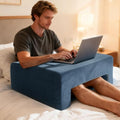 Reading Pillow for Gaming Lap Desk Pillow for Laptop with Pocket Foldable Memory Foam Bed Desk for Reading Working Crocheting Gaming Arm Rest on Bed/Sofa/Floor/Couch/Car (Dark Grey Foldable) by VERASCOT