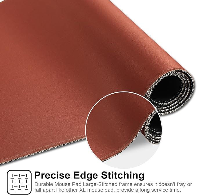 XXL Gaming Mouse Pad 35.4x15.7 Professional Large Mouse Pad & Computer Game Mouse Mat-90x40 Brown - Image 5