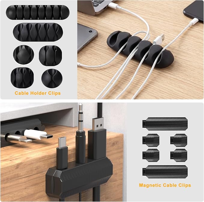 353 PCS Cable Management Kit Cable Management Box for Desk Organizer - Image 7