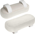 2-Pack Non-Slip Armrest Pads for Office & Gaming Chairs - Ergonomic Forearm Support Pillow for Desk, Computer & Wheelchair, Pressure Relief Cushions (Ivory) by AmazeCov