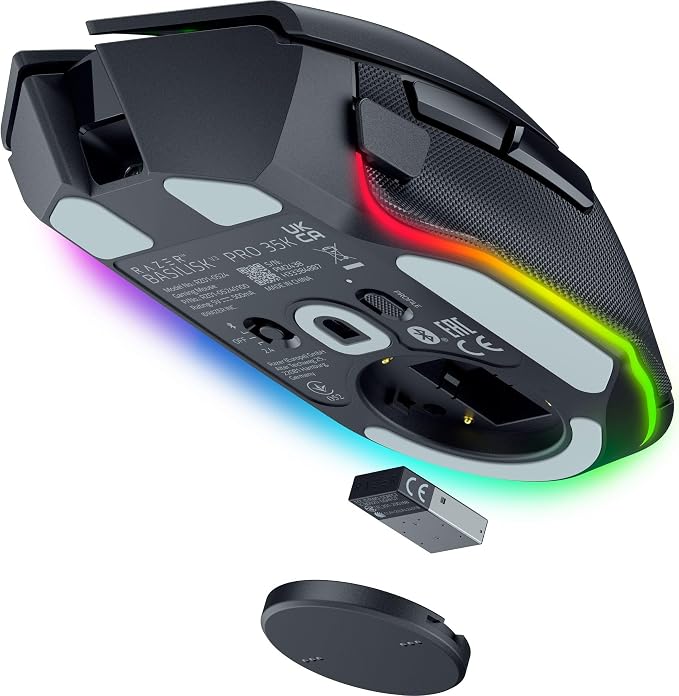 Razer Basilisk V3 Pro 35K Wireless Gaming Mouse, 140 Hr Battery, Black | 35K DPI Optical Sensor Gen 2, HyperScroll Tilt Wheel, 13 Customizable Controls, Chroma RGB, Optical Switches Gen 3 - Image 9