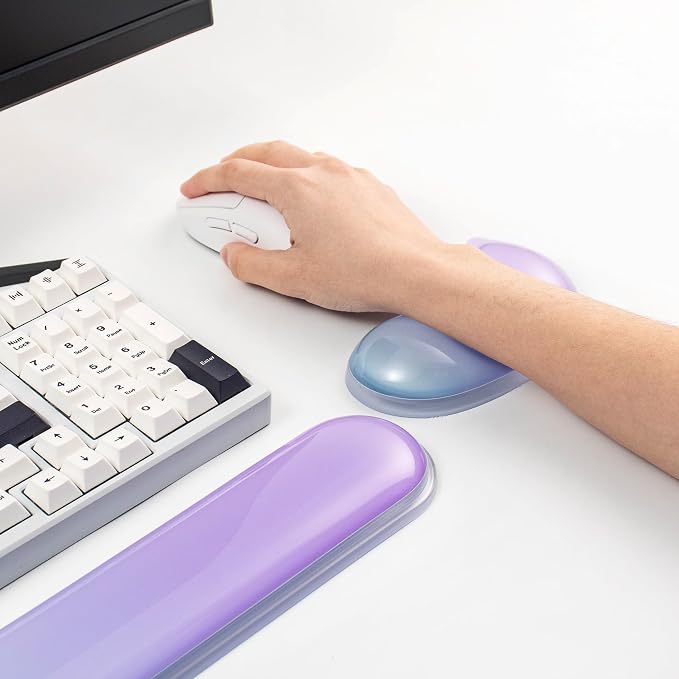 Gel Keyboard and Mouse Wrist Rest Set,Wrist Support for Computer Keyboard - Image 4
