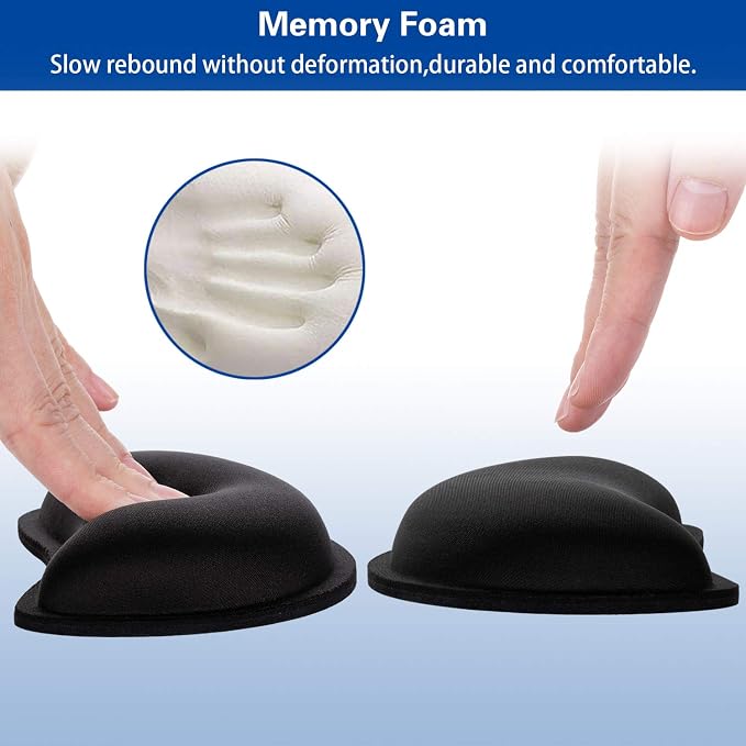 Mouse Wrist Rest, Canjoy 2 Pack Wrist Rest for Mouse Memory Foam Wrist Pad - Image 4