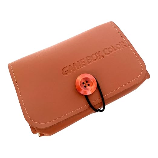 PU GBC Leather Case Carrying Bag for Game Boy Color/Game boy Pocket, Anbernic RG351V, Retroid Pocket 1 - Portable Travel Case, Protective Pouch for Handheld Retro Game Console (Brown) by Unknown