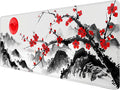 Watercolor Cherry Blossom Gaming Mouse Pad Desk Pad Ink Landscape XL Mouse Pad Large Mousepad Extended Laptop Keyboard Mat Gaming Desk Pad Mouse Mat Office Computer Keyboard Laptop Home 31.5"x11.8" by Unknown