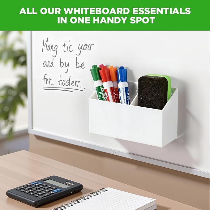 Acrylic Magnetic Pen Holder for Whiteboard,Fridge, School Supplies - Image 4