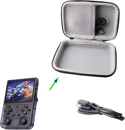 JINMEI Hard EVA Carrying Case Compatible with RG353V/RG353VS Handheld Game Console Case。 - Image 8