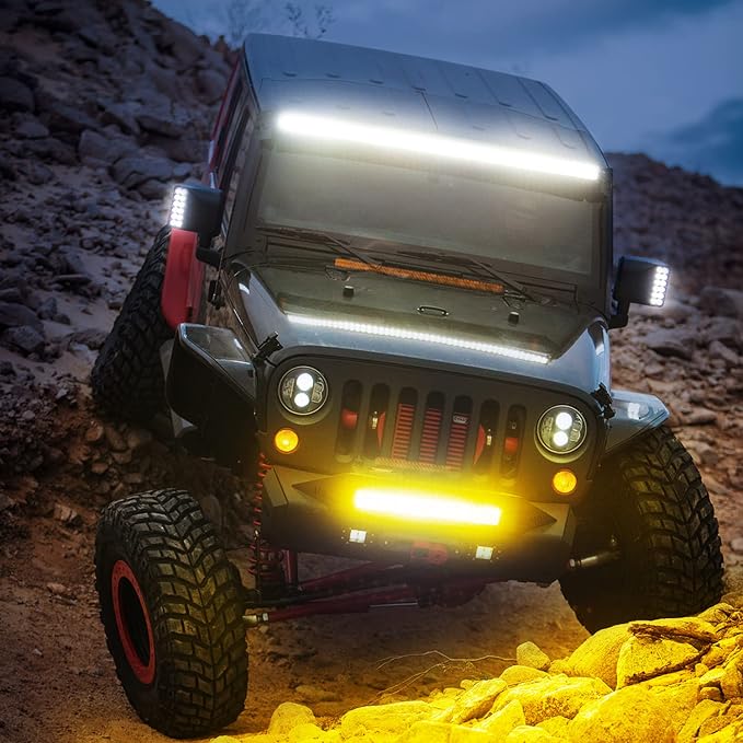 Nilight 12Inch Amber LED Light Bar 240W Triple Row Spot Flood Combo Led Off Road Lights for Truck Car ATV SUV Cabin Boat with 16AWG Wiring Harness Kit, 2 Years Warranty - Image 7