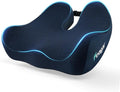 Feagar Seat Cushion - Memory Foam Ergonomic Seat Cushion -for Long Sitting | Seat Cushion for Tailbone Pain Relief - for Desk Chair, Car& Wheelchair Car Seat Pad for Hip and Lower Back Comfort Blue by Feagar