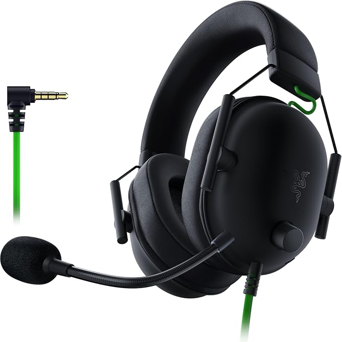 Razer BlackShark V2 X Gaming Headset: 7.1 Surround Sound - 50mm Drivers - Memory Foam Cushion - For PC, PS4, PS5, Switch - 3.5mm Audio Jack - Black by Unknown
