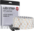 BTF-LIGHTING RGB+Warm White SK6812 LED Strip 16.4FT 150LED IP65 DC12V by BTF-LIGHTING