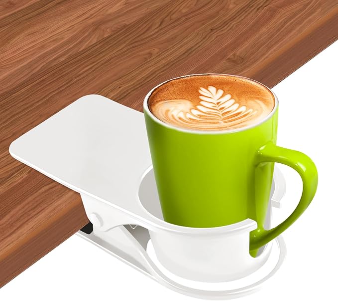 1PCS Clip on Drink Holder for Beach Chair, Desk Cup Holder with Groove by Kalolary