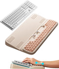 Vaydeer Keyboard Stand with Wrist Rest, Gaming Wrist Support Pad, Ergonomic Hand Rest Arm Soft Memory Foam for Palm Typing Comfort, Tilt Keyboard Riser Holder Lift Computer Desk Accessory Office Home by Vaydeer