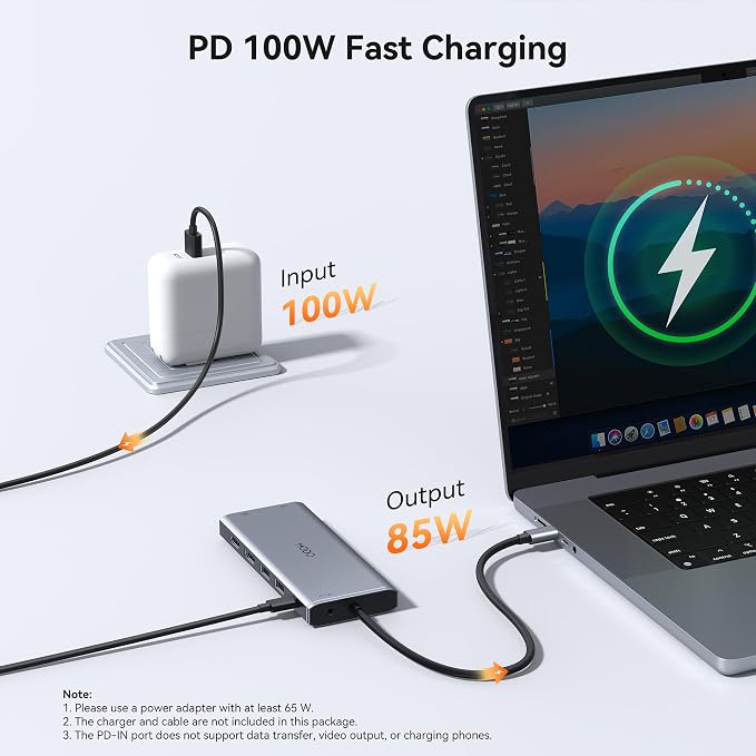 Laptop Docking Station 3 Monitor USB C Docking Station Dual Monitor Adapter - Image 5