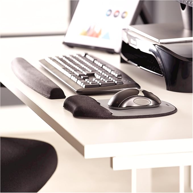 Fellowes Memory Foam Keyboard Wrist Rest - Black (9178201) - Image 4