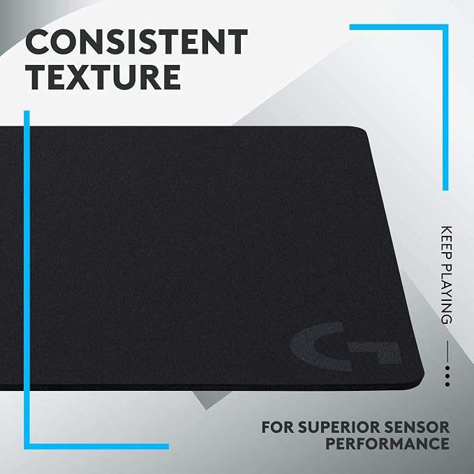 Logitech G440 Hard Gaming Mouse Pad (340x280x5) - Black | Optimized for gaming sensors, moderate surface, non-slip mat - Image 3