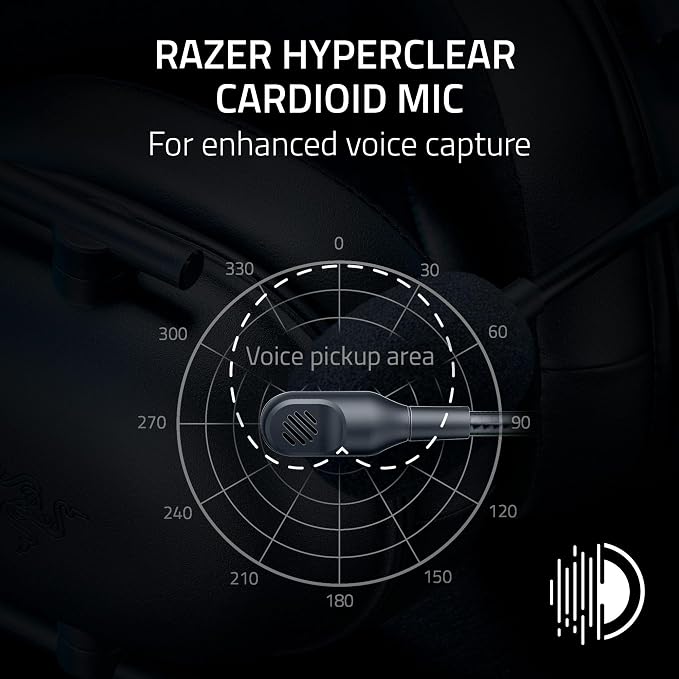 Razer BlackShark V2 X Wired PlayStation Gaming Headset, Black - Image 3