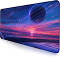 Space Landscape Computer Mouse Pad, XXL Laptop Gaming Mouse Keyboard Pad | Large Extended Mouse Pad; Full Desk Coverage; Waterproof Coating; Stable Anti-Slide Base For Gaming, Office, Study Daily Use by LQFIWSS