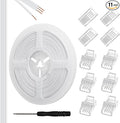 RGBZONE 10Pcs 8mm 4 Pin LED Strip Connectors and 32.8ft 4 Pin RGB Extension Cable Strip to Wire Quick Connection for Waterproof or Non-Waterproof 8mm Wide SMD RGB 5050 LED Strip Lights(IP20/IP65) by RGBZONE