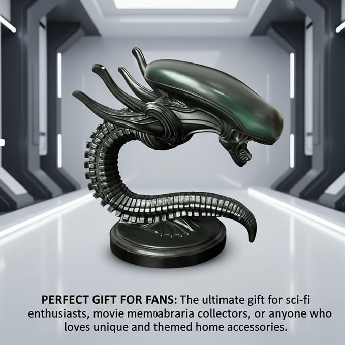 Alien Space Monster LED Desk Lamp 3D Resin Night Light for Sci-Fi Lovers, Alien Desk Lamp, Home Decorative Lighting; Horror Inspired Decorative Lamp for Desk, or Bedside Table (Modern) - Image 3