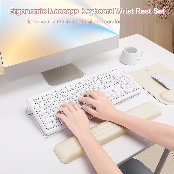 MOSISO Keyboard Stand&Wrist Rest Support for Keyboard &Mouse Pad Set - Image 5