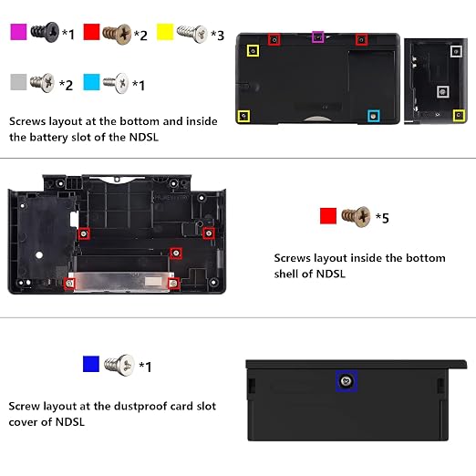 eXtremeRate Chrome Gold Replacement Full Housing Shell for Nintendo DS Lite, Custom Handheld Console Case Cover with Buttons, Screen Lens for Nintendo DS Lite NDSL - Console NOT Included - Image 8