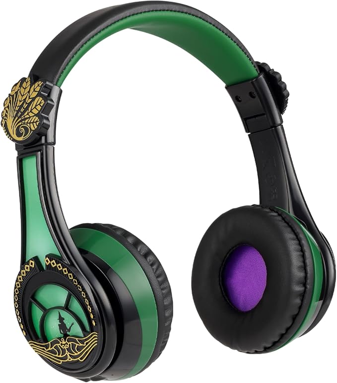 Wicked Elphaba Bluetooth Headphones for Kids, Wireless Headphones for School, Home, or Travel (Wicked Elphaba) - Image 9