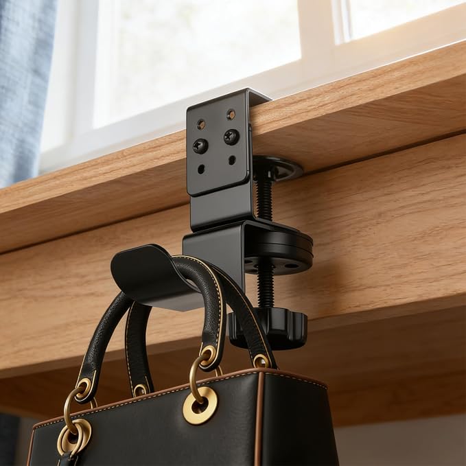 MYITYARD Clamp Mug Hooks Under Desk, Clip On Hook Cup Holder - Image 6