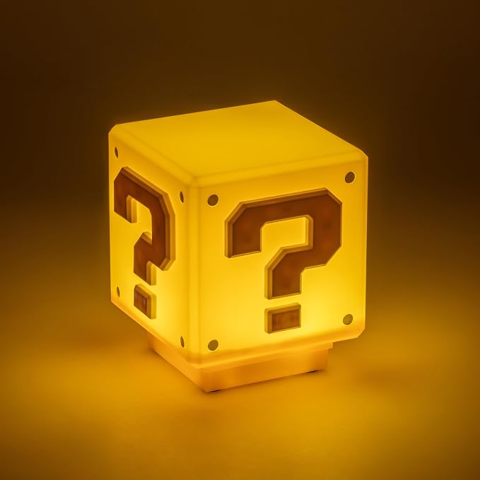 Paladone Super Mario Mini Question Block Light - Officially Licensed Super Mario Bros. Merchandise, Bedroom or Game Room Decor, Retro Gamer Gift, Battery Powered - Image 4